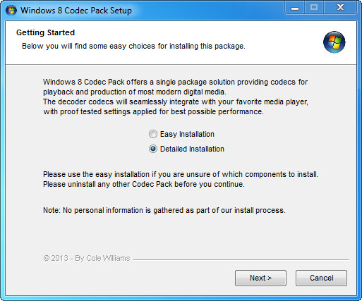 media player codec pack microsoft